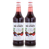Monin Sirup Gewürzte Rote Früchte 1L - Cocktails Milchshakes (2er Pack)