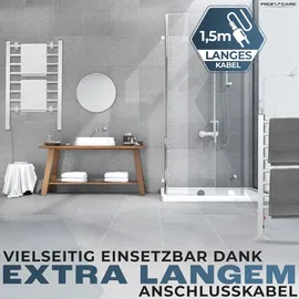 ProfiCare Handtuchheizkörper elektrisch 125 W weiß