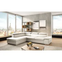 sit&more Ecksofa SIT & MORE "Valentine L-Form, B: 272 cm", weiß (reinweiß), B:272cm H:73cm T:226cm, Sofas, Ecksofa, mit Arm- & Kopfteilverstellung, optional mit Bettfunktion, Topseller