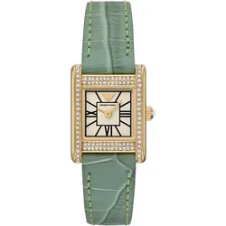 Quarzuhr EMPORIO ARMANI, grün, Armbanduhren, Damen, Armbanduhr, Damenuhr, Edelstahlarmband, analog