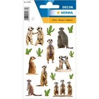 Herma Erdmännchen Aufkleber Sticker mehrfarbig