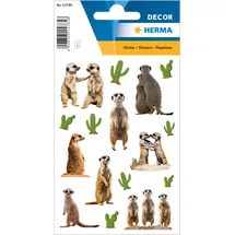 Herma Erdmännchen Aufkleber Sticker mehrfarbig