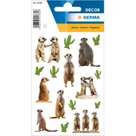 Herma Erdmännchen Aufkleber Sticker mehrfarbig