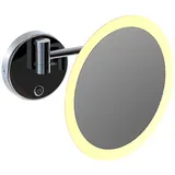 Steinberg Serie 650 Kosmetikspiegel, LED-Beleuchtung, Touchsensor, dimmbar, 5-fach Vergrößerung, 6509030