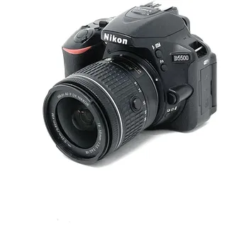 Nikon D5500 SLR-Digitalkamera Kit DX AF-P 18-55 VR schwarz