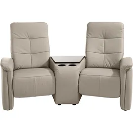 exxpo - sofa fashion Couch Kunstleder 2-Sitzer Grau