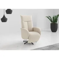 sit&more TV-Sessel Glendale Polyester 75 x 112 x 82 cm Beige mit Aufstehhilfe, 2 Motoren und Akku