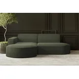 kaiser möbel Ecksofa, Olivgrün, Holz, L-Form, 236x165 cm, Wohnzimmer, Sofas & Couches, Wohnlandschaften, Ecksofas