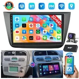 ESSGOO DAB+ Android 15 Für Seat Altea 2004-15 Carplay GPS Navi WIFI RDS Autoradio (DAB+ (optional), 4+64GB(optional), FM, AM, Carplay Android Auto Bluetooth EQ USB GPS Navi WIFI Touchscreen)