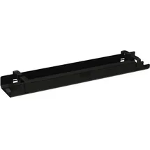 SOENNECKEN Kabelkanal horizontal beidseitig abklappbar für Tische B1400mm sw