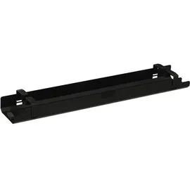 SOENNECKEN Kabelkanal horizontal beidseitig abklappbar für Tische B1400mm sw