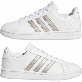 adidas Grand Court cloud white/platinum metallic/cloud white 36