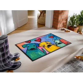 Wash+Dry Fußmatte Doggies 40x60 cm, innen und außen, waschbar