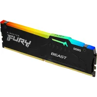 Kingston FURY Beast RGB schwarz DIMM 16GB, DDR5-5200, CL40-40-40,