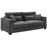 ED EXCITING DESIGN ED Lifestyle Melvin Lux 3DL Schlafsofa Anthrazit
