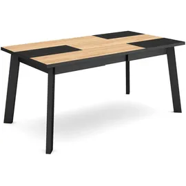 SKRAUT HOME 167 x 75 x 90 cm Eiche schwarz