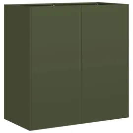 vidaXL Pflanzgefäß 40 x 80 x 80 cm Olivgrün