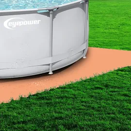 Eyepower Poolmatte orange 1,9 m2