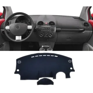 LIOUFTT Leder Auto Armaturenbrettmatte Armaturenbrett Abdeckung Pad Armaturenbrett Matte Teppich, passend für VW New Beetle A5 2003 2004 2009-2011 Zubehör