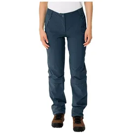 Vaude Farley Stretch Capri T-Zip III Hose Damen Blau 42