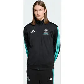 adidas Men's MERCEDES - AMG PETRONAS FORMULA 1 TEAM DNA Track TOP, Black/semi Mint Rush, XS