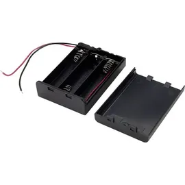 TRU Components Batteriehalter 3x Mignon (AA) Schwarz
