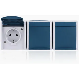 Busch-Jaeger Schuko-Steckdose 3-fach Ocean 2 St.