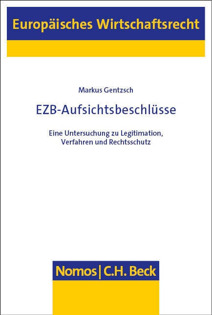 Ezb-Aufsichtsbeschlüsse - Markus Gentzsch  Gebunden