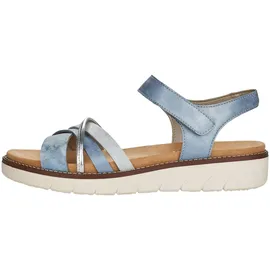 remonte Riemchensandale Damen Blau/Silber 38