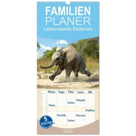 Calvendo Familienplaner 2026 Liebenswerte Elefanten