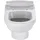 Villeroy & Boch Hommage Wand-Tiefspül-WC mit WC-Sitz Pure Black CeramicPlus