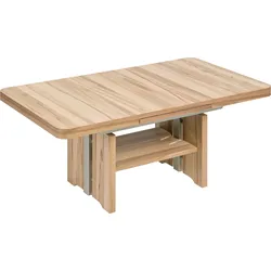 Couchtisch VIERHAUS "Kiya", beige (kernbuche), B:120cm H:56cm T:70cm, Tische, Couchtisch, Kernbuche, höhenverstellbar, ausziehbar