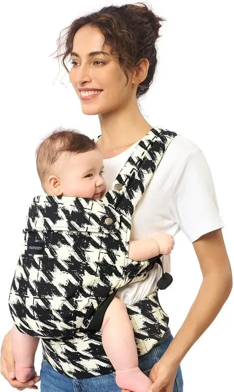 Momcozy Babytrage - Hahnentrittmuster