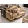 aea Chesterfield Sofa Set 3+1+1 Gruppe Komplett Set Sessel Sofa Gold Textil Garnitur