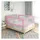 vidaXL Kleinkind-Bettschutzgitter Rosa 120x25 cm Stoff
