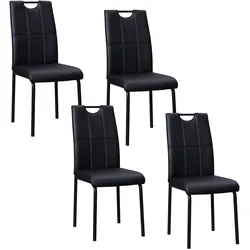 HTI-Living Stuhl Denton PU Schwarz