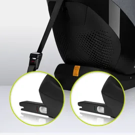 lionelo Autokindersitz Lavender i-Size ab 1 Jahr bis 12 Jahren, ab 9 kg bis 36 kg ISOFIX Breiter Einstellber Grau - Grau