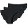SCHIESSER Tai-Slip 3 St. Schwarz L