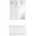 FineBuy Garderobe-Set Markus weiß