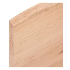 vidaXL Waschtischplatte Hellbraun 100x50x2 cm Massivholz Behandelt
