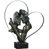 Casablanca modernes Design Casablanca Deko Skulptur Figur Essential - Herz Glück - antik bronzefarben - Höhe 37 cm