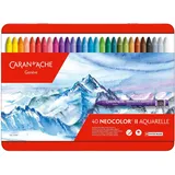 Caran d'Ache Aquarell-Wachsmalstift NEOCOLOR II 40 St. mehrfarbig