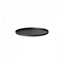 BLOMUS Tablett Peasy Ø 30 cm Edelstahl Schwarz S (Small)
