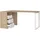 Home Affaire Eckschreibtisch HOME AFFAIRE "Arbeitstisch, Sekretär, Bürotisch, Stauraum, Computertisch", weiß (jackson hickory, weiß), B:150cm H:75,6cm T:99,6cm, Tische, Eckschreibtisch, 3 Schubladen integriert und 1 offenes Fach, Breite 150 cm