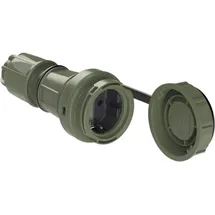 PCE PC Electric 20251-u Schutzkontaktkupplung ABS, PC 250V Bronze-Grün (matt) IP66, IP68