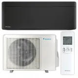 DAIKIN Split Klimaanlage Komplett-Set | Nepura Stylish | Schwarz | 3,0 kW