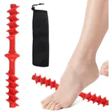 Fußmassage - Fußroller 3 in1 Fußmassageroller,Manuelle Fußmassageroller Kleine Faszien Foot Massager Fussmassagegerät,für Zuhause und Büro,Fußmassagegerät Fußroller (Rot)