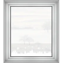 GARDINIA Statische Deko-Fensterfolie X-Mas Bäume