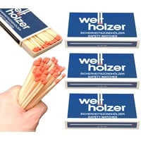 jameitop® 4 Pack XL Welthölzer Streichholzschachteln 4 x 50er Packungen Retro/Vintage Streichhölzer Zündhölzer