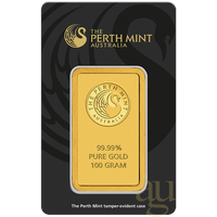 Perth Mint 100 g Goldbarren Perth Mint